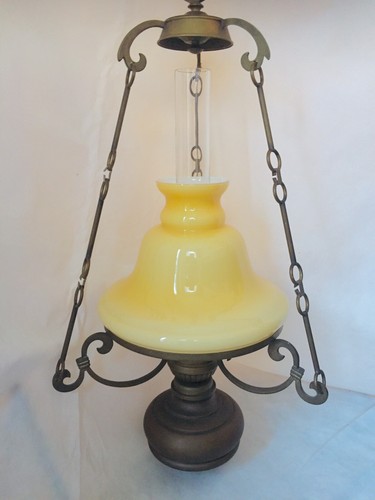 Antique brass lamp - brass, with