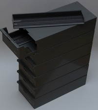 12 reflecta Agfa CS Diamagazine für je 100 Dias in sechs Stapelboxen = 1200 Dias