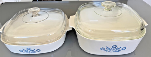 Corning ware vintage blaue - 2x,