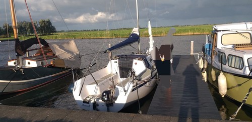 Segelboot mit trailer sailart - trailer,