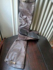 Ultraweiche Damen Lederstiefel 40, anschmiegsam, flach, braun, kaum getragen 