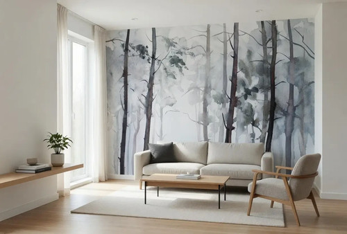 Wohnzimmer groß wald tapete - wald,