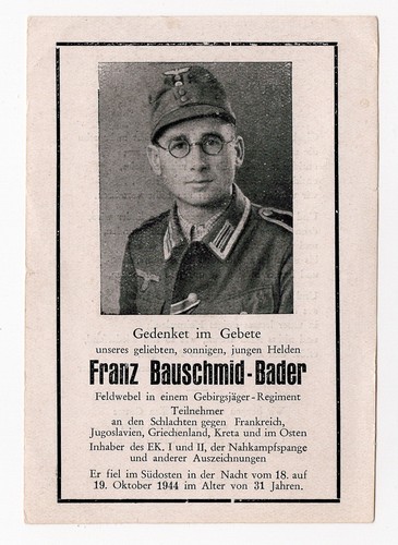 Todesanzeige gebirgsjäger - todesanzeige,