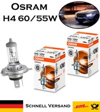 2x Osram H4 60/55W 12V P43t