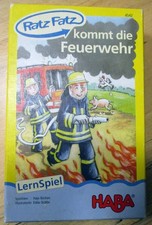 HABA 4542 Ratz-Fatz kommt die Feuerwehr Vollständig Lernspiel ab 3+, 1-6 Spieler