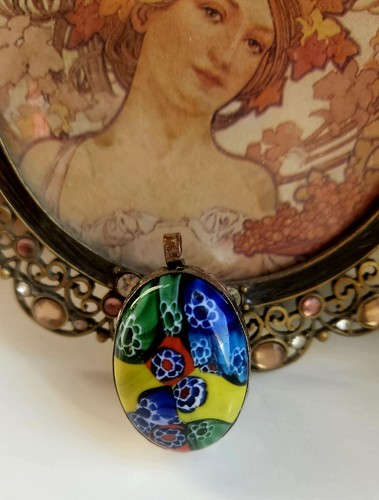 Millefiori kettenanhänger - millefiori,