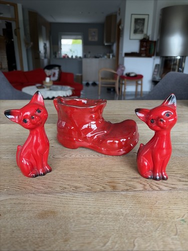 Vintage deko set - deko, rot
