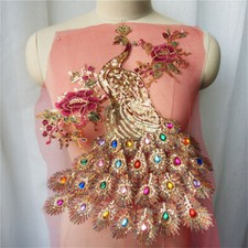 Pailletten Pfau Strass