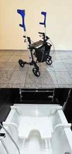 Rollator Handicare Gemino 30 Licht 2x Zapfe Orthopädie Gehhilfen Badewannensitz