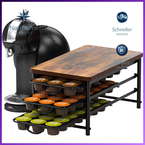 Kaffeekapselhalter holzoptik - kaffeekapselhalter,