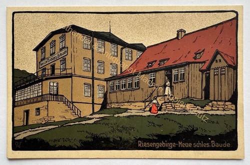Steindruck neue schlesische - steindruck-ak,