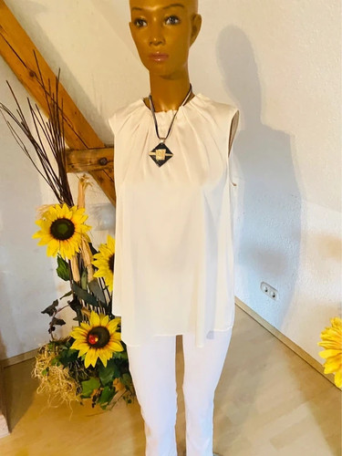 Elegante ärmellose bluse - elegante,
