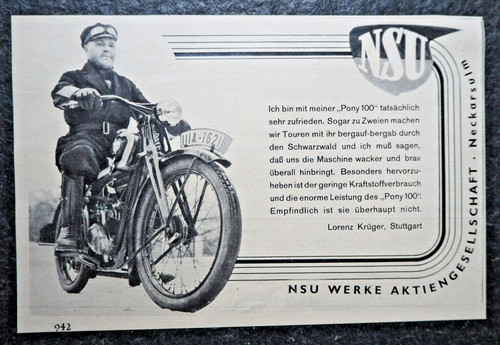Nsu pony 100 neckarsulm - 100,