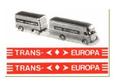 TRANS EUROPA Ersatz Aufkleber