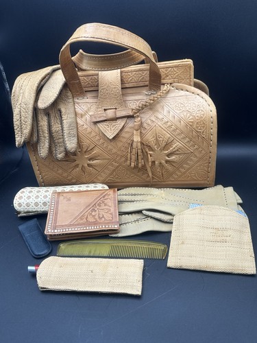 Lederhandtasche vintage - lederhandtasche,