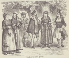 Trachten der alten Friesen