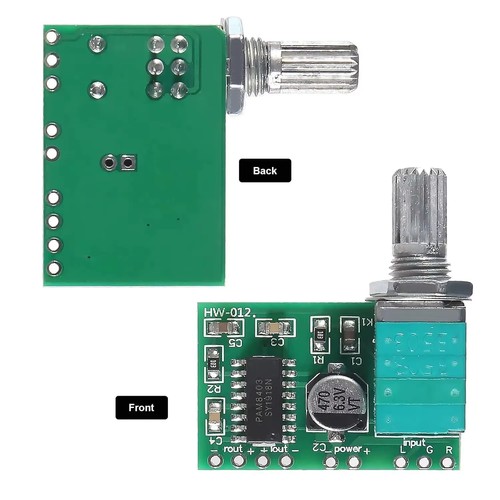 Pam8403 mini audio - 5v,