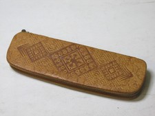 DDR Federmappe Leder- Leer