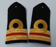 RN Schulterklappen Echte Royal Navy Ausgabe Lieutenant Rang Weiß Leder Rücken