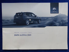 Alpina XD3 BMW X3 - Preisliste MJ 2019 - Prospekt Brochure 09.2018
