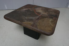 FM22-1218: PeFa Tisch Künstlertisch Design Tanger sig. Kneip mit Schiefer 90er