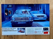 Esso Klimakammer VW Golf Opel Kadett Oldtimer Original 1985 Vintage Ad Werbung