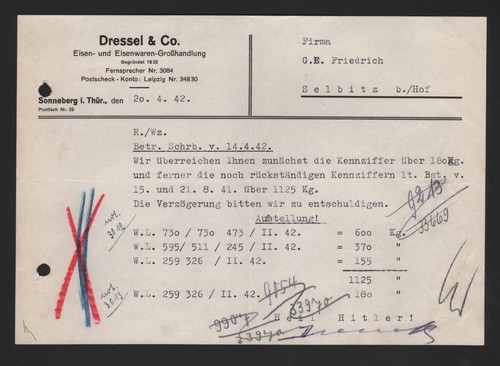 Sonneberg brief 1942 - sonneberg,, 1942,