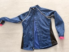 Saucony Damen Laufjacke Softshelljacke Wandern Walking Gr. M Blau Jacke Sport