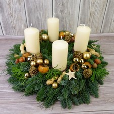 Adventskranz gold