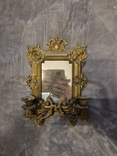 Alter Messing Spiegel mit