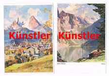 006 Hanns Maurus Konvolut Bayern Berchtesgaden Königsee u.a. 6 Künstlerkarten!!