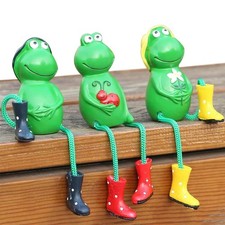 3tlg Deko Figur Frosch