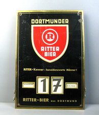 alter Dauerkalender Werbe Drehkalender Dortmunder Ritter Bier Imoglanz Wuppertal