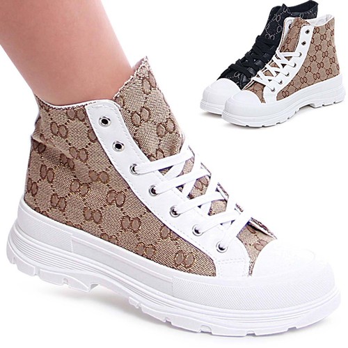 Damen plateau sneaker print - damen,