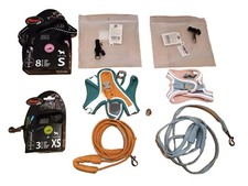 2x Katzengeschirr Brustgeschirr wie neu ausbruchsicher & 2x Flexi Automatikleine