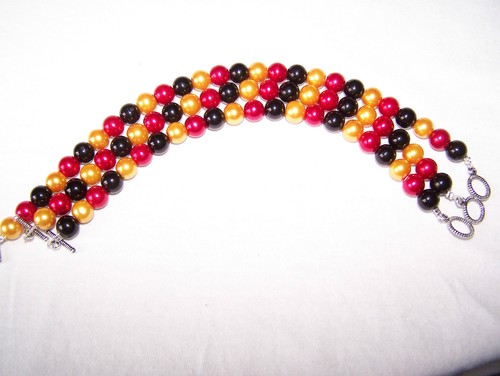 Perlen armband germany fan - armband,