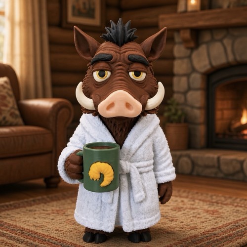 Müdes warzenschwein - müdes,