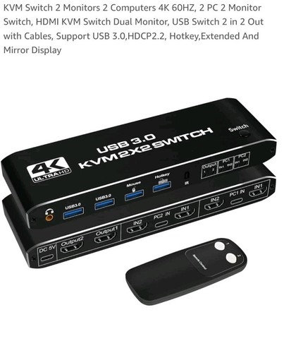 Kvm switch dual - switch,