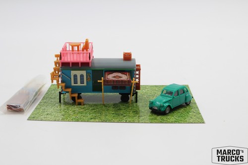 Herpa bauwagen mit citroen - bauwagen,
