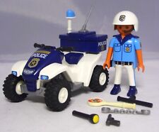 PLAYMOBIL 3655 Polizei Quad mit Rückzugsmotor Polizist Zubehör Police #4