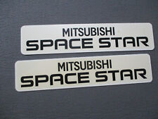 Mitsubishi Space Star Werbeschild, 520x110mm Kennzeichen, Retro, selten !
