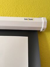 celexon Ivolum manuell ausziehbare Heimkino Business Rollo-Leinwand 200x200cm