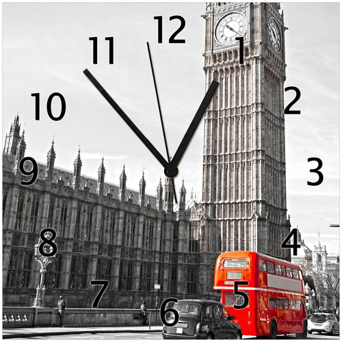 Wallario wanduhr aus - wallario, glas