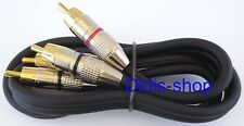 Cinch Audio Kabel High End 0,75m Hifi 99,99% Kupfer 75cm Cinchkabel schwarz