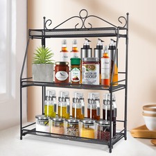 Gewürzregal Gewürzständer 3 Etagen Küchenorganizer Gewürz Organizer Gewürzhalter