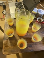 80er trinkglas saftglas - trinkglas,
