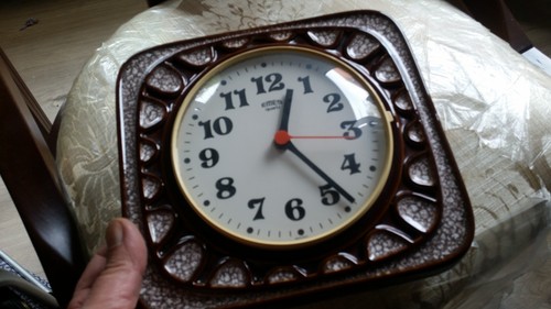 Emes keramik küchenuhr braun - küchenuhr,
