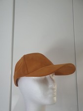 Ockergelbe Damen Clockhouse Schildkappe Velourlederoptik Einheitsgröße