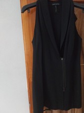 Sarah Pacini Stylische Weste Gr 3 38-40 Schwarz Top Zustand