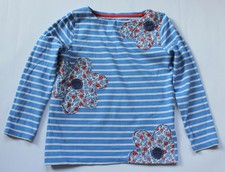 T-Shirt von Mini Boden Gr.  116 (5-6 Jahre) Streifen Blumen